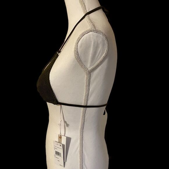 Good American Tiny Ties Bikini Bottom Stormy Size Small Medium NWT - Picture 6 of 10